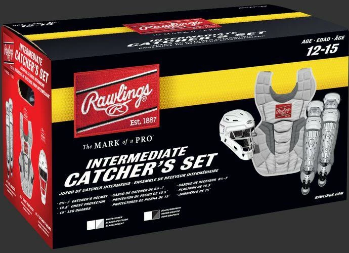Rawlings Intermediate Black/Graphite VELO 2.0 Catcher's Gear Box Set: CSV2I-B/GPH - Image 2