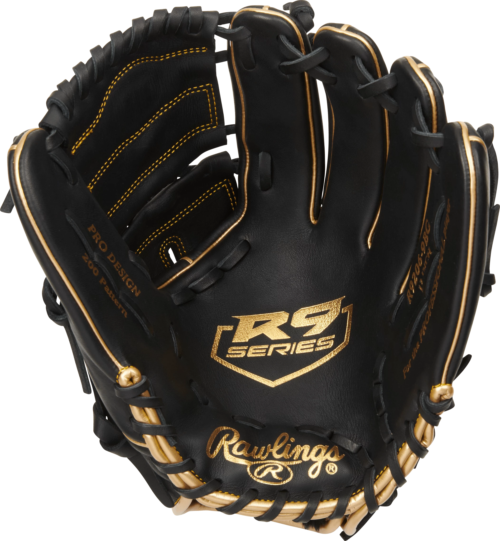 Rawlings R9 12" Infield/Pitcher's Baseball Glove: R9206-9BG - Image 2
