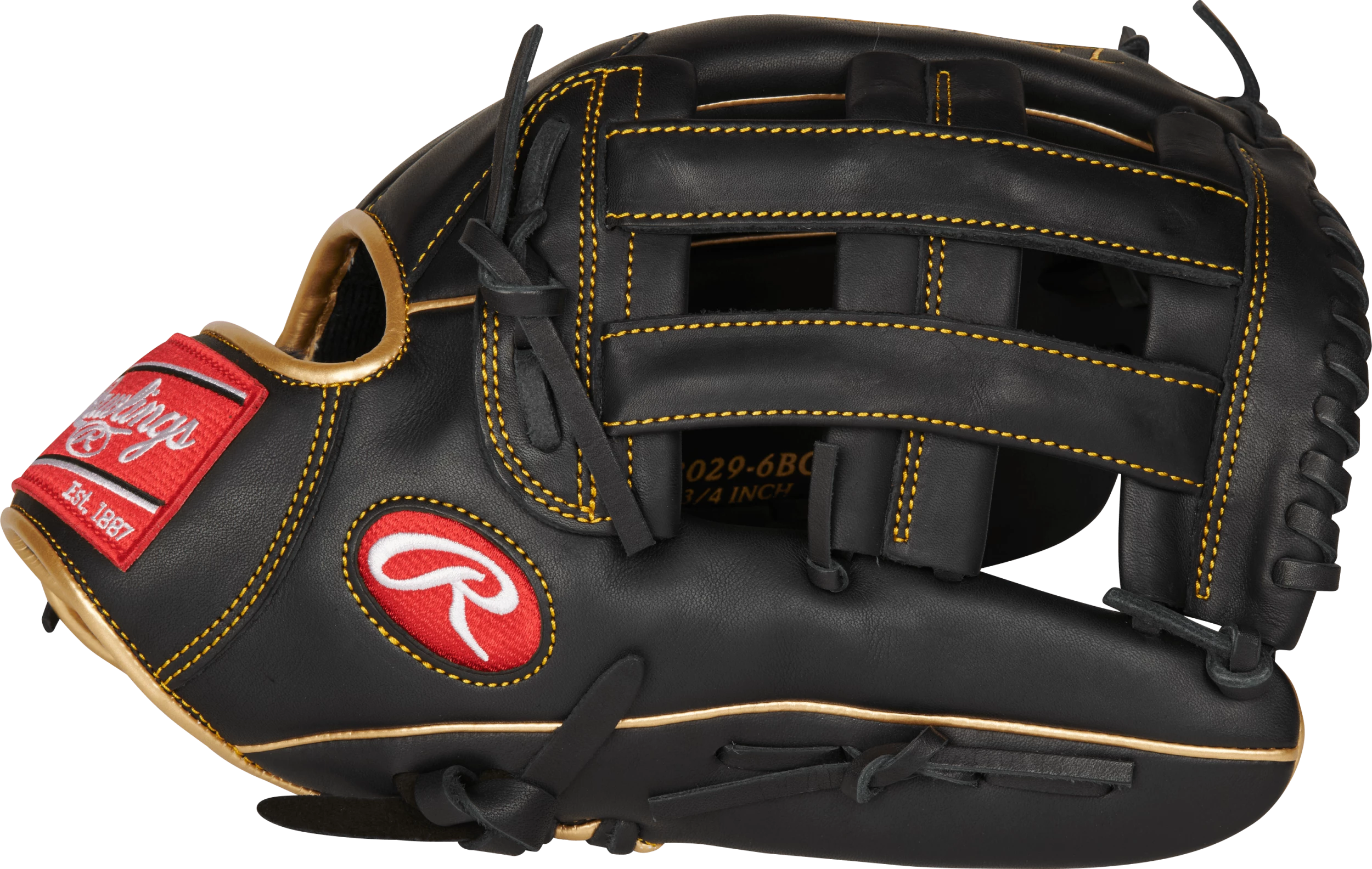 Rawlings R9 12.75" Outfield Baseball Glove: R93029-6BG - Image 3