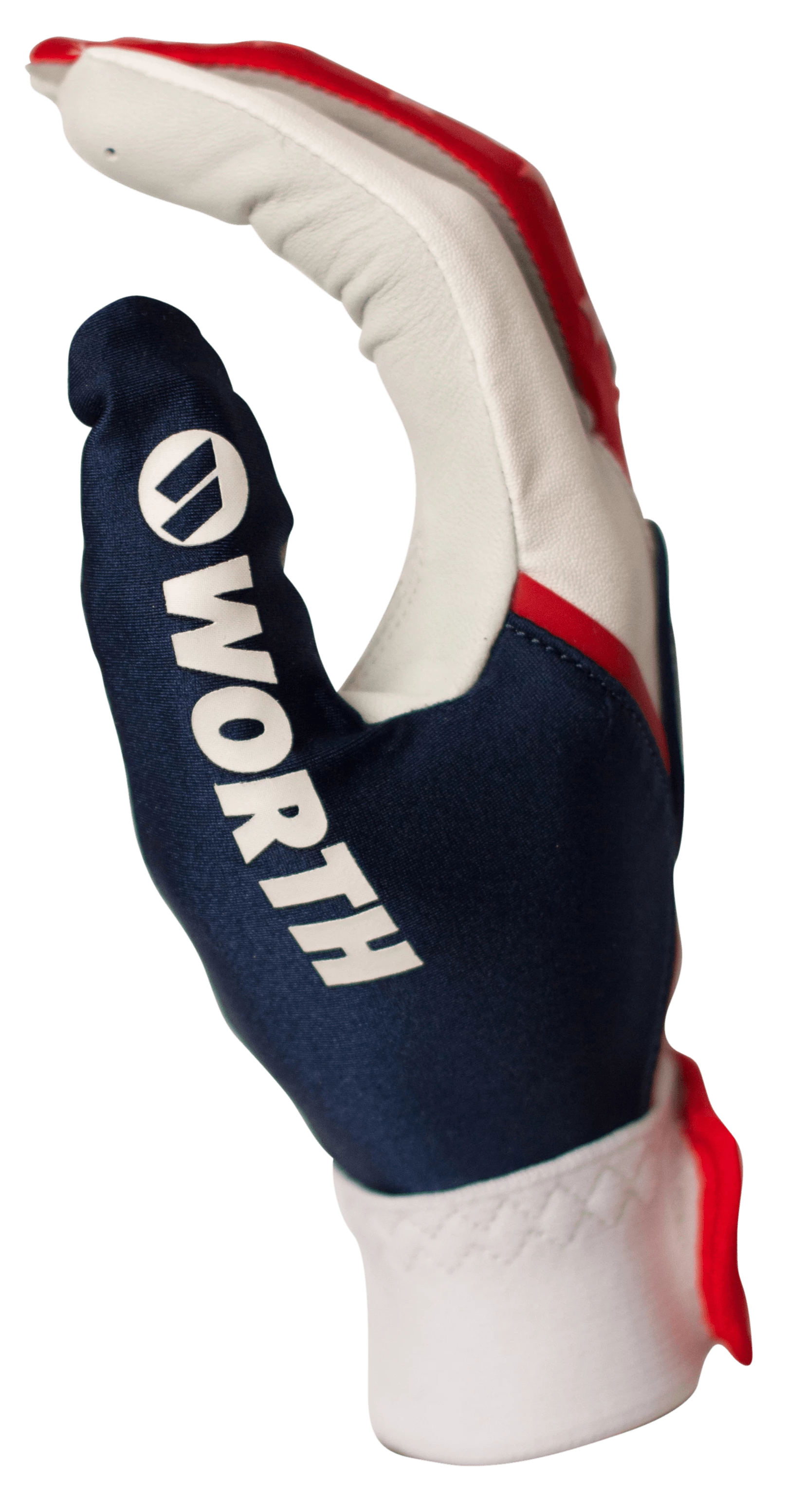 Worth Adult Red, White, And Blue Team Batting Gloves: WBATGL-RWB - Image 2